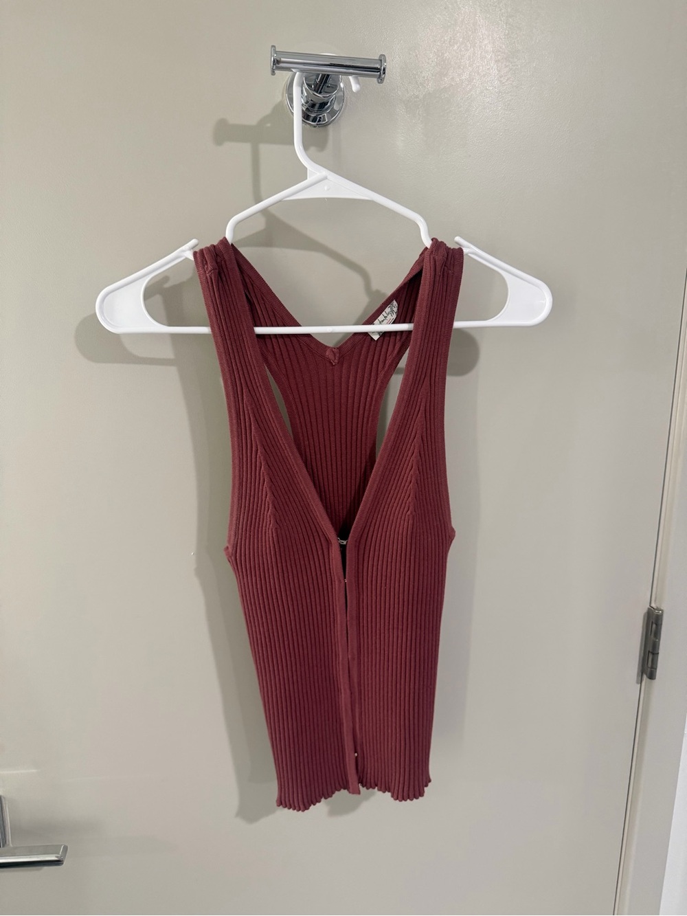 Free people Ribbed knit Tank Top - Wine